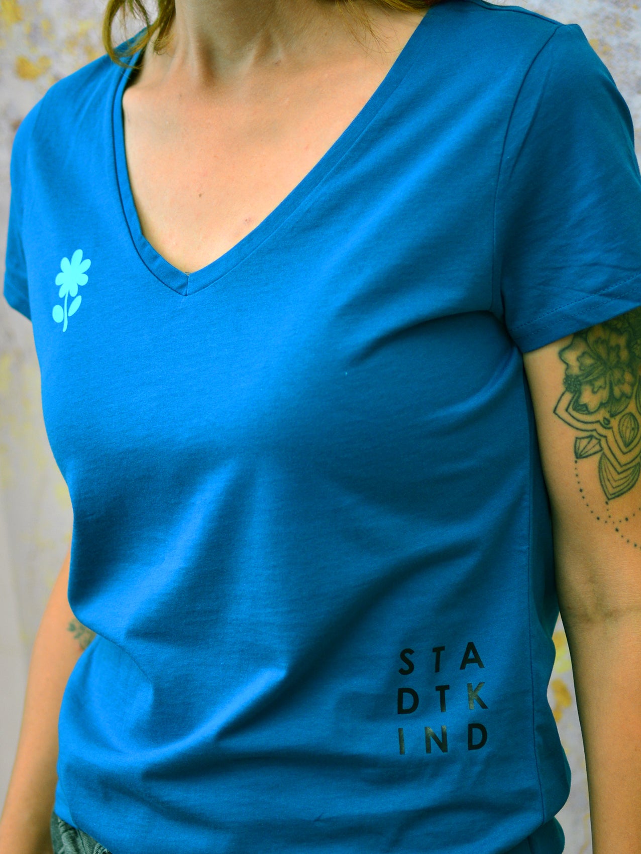Jersey Shirt MIT DIR IN DEN URLAUB türkis blau petrol