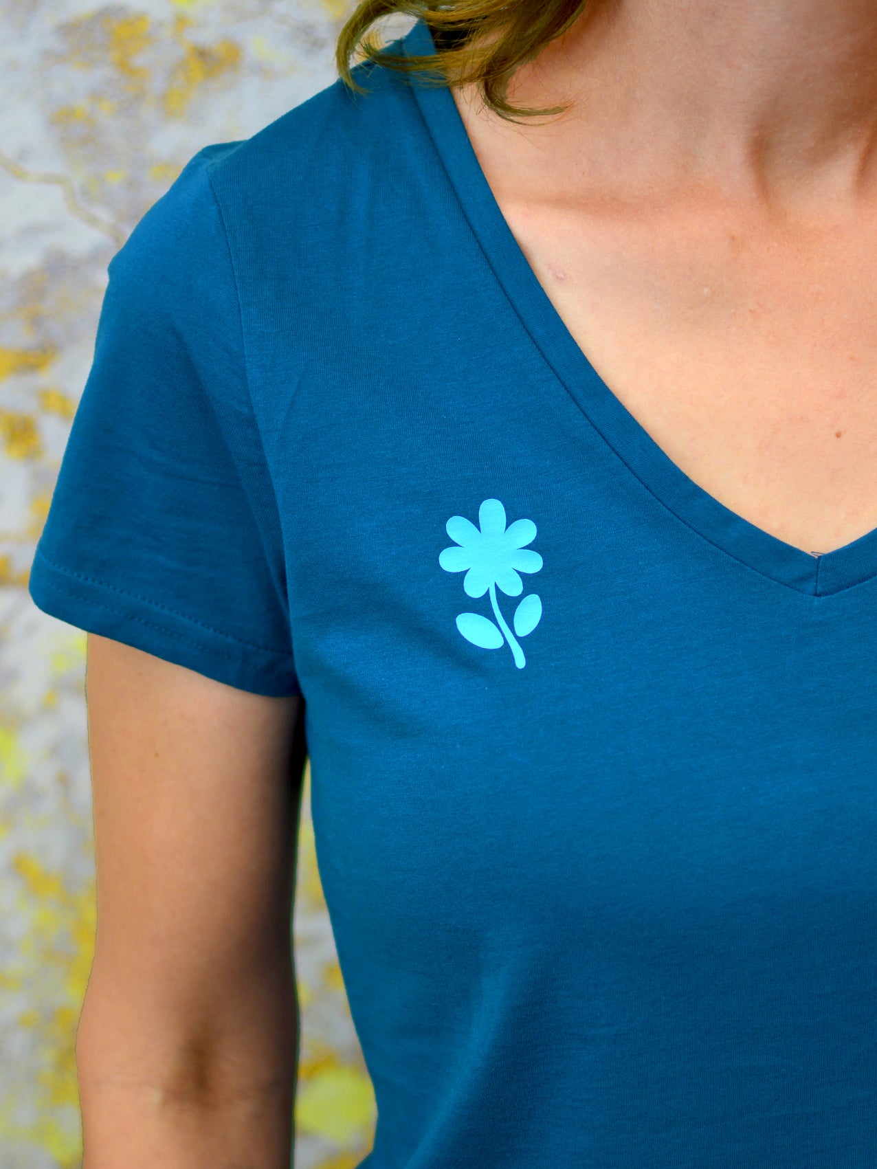Jersey Shirt MIT DIR IN DEN URLAUB türkis blau petrol