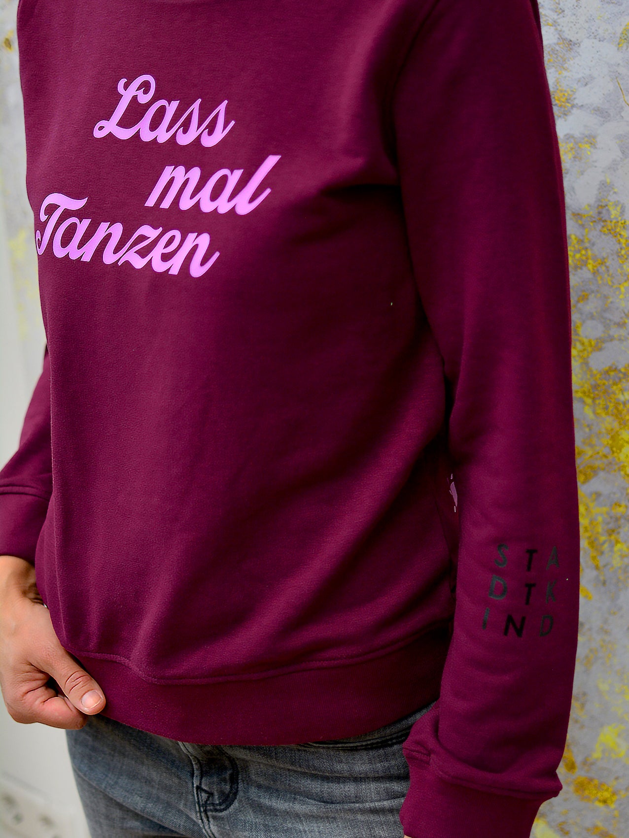 Sweatshirt LASS MAL TANZEN bordeaux rot