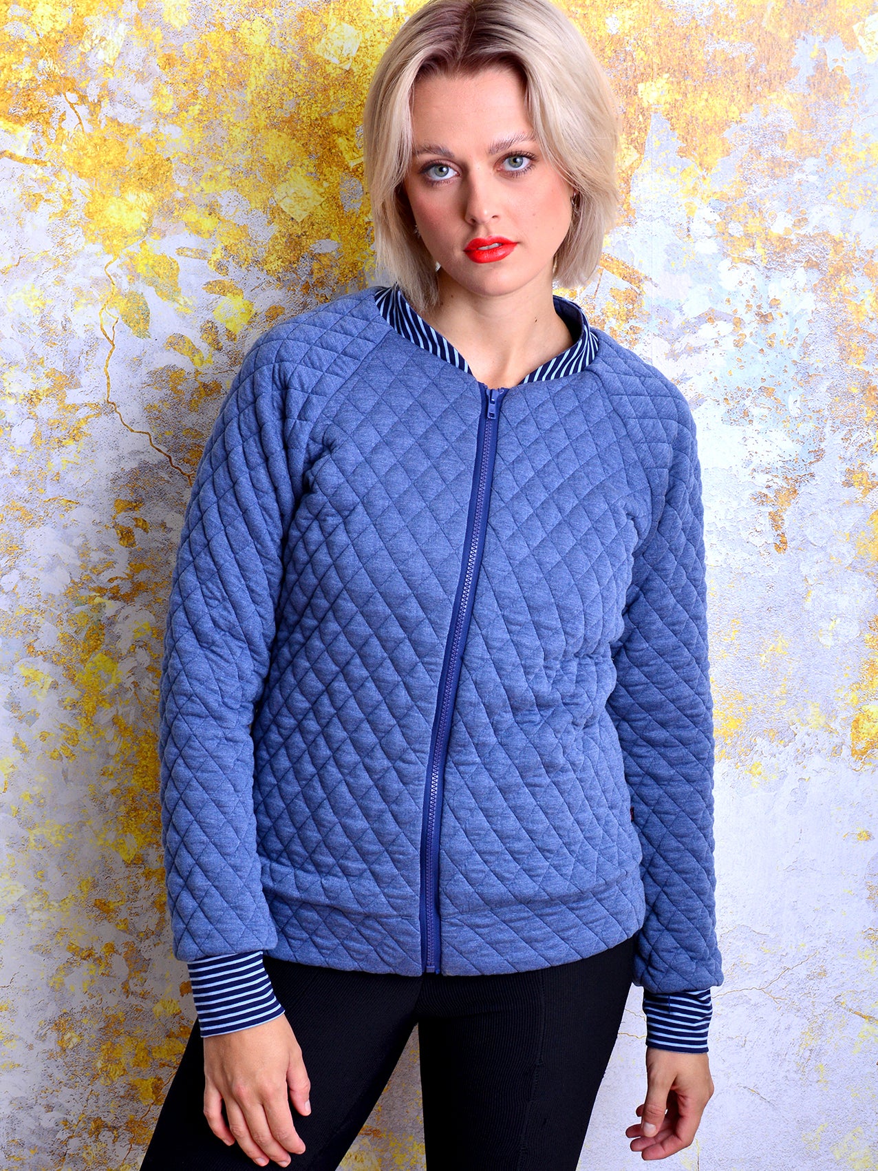 Blouson JANA blau Raute Jacke von STADTKIND
