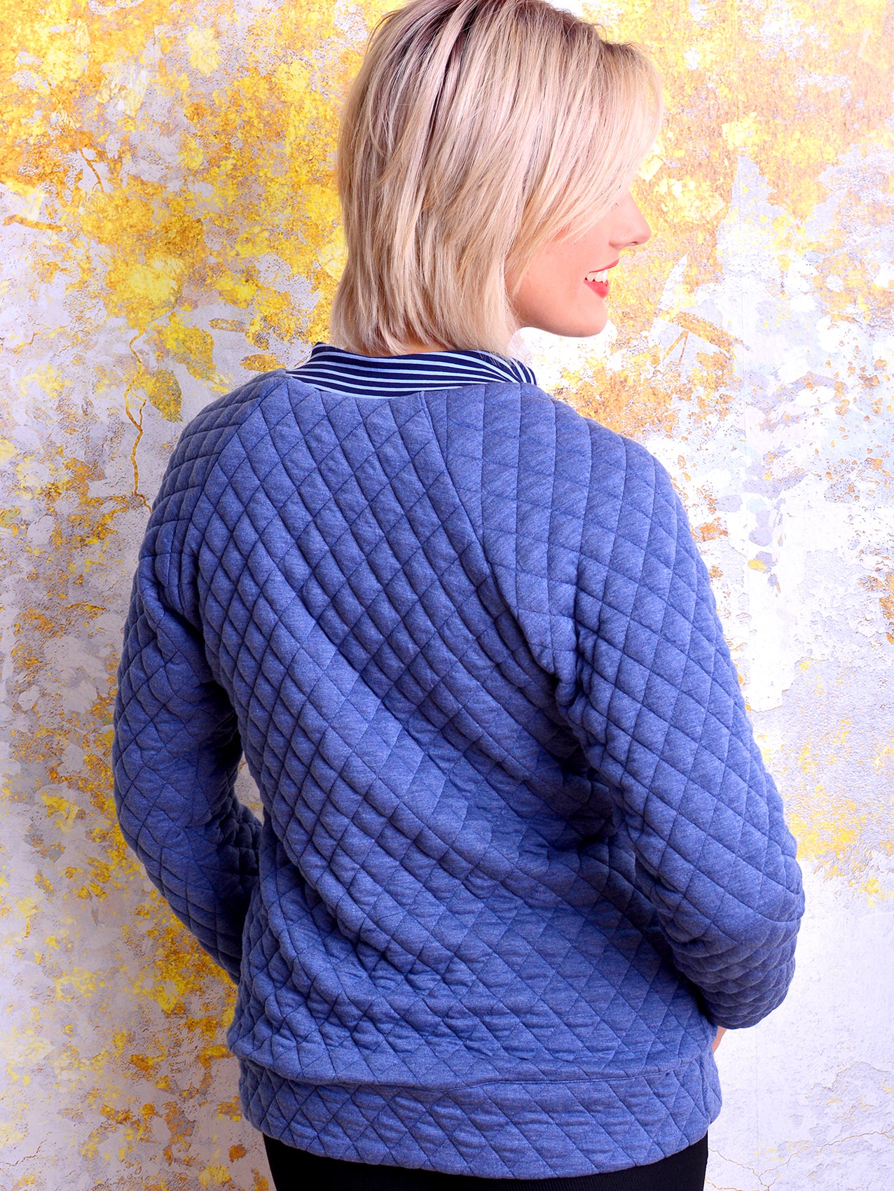 Blouson JANA blau Raute Jacke von STADTKIND