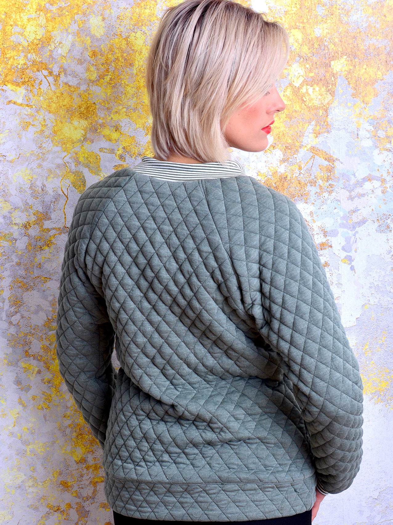 Blouson JANA grün Raute Jacke von STADTKIND