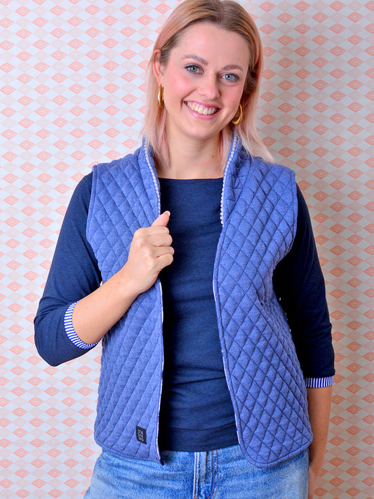 Steppweste VALENTINA blau Weste von STADTKIND