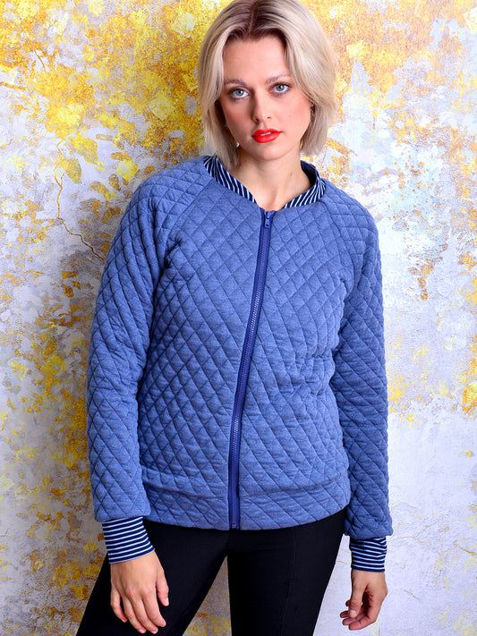 Blouson JANA blau Raute Jacke von STADTKIND
